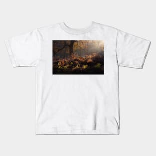 Bracken Lit by Morning Light, Richmond Park Kids T-Shirt